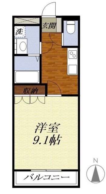 周智郡森町草ケ谷のアパートの間取り