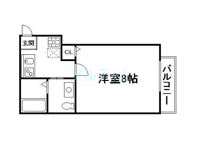 リエール東山七条の間取り