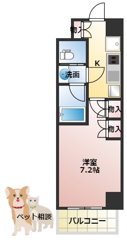 ザ・パークハビオ塚本の間取り