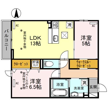 Ｄ－Ｒｅｓｉｄｅｎｃｅ諸江IIの間取り