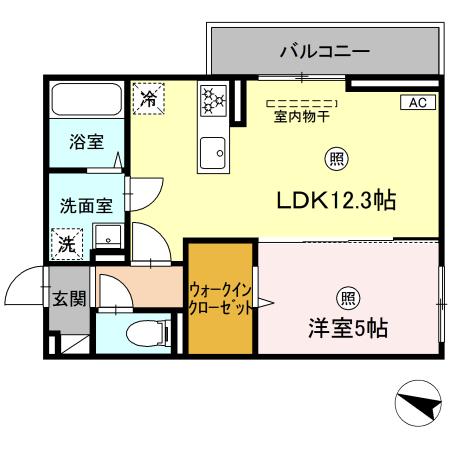 福田ｔｒｅａｓｕｒｅの間取り