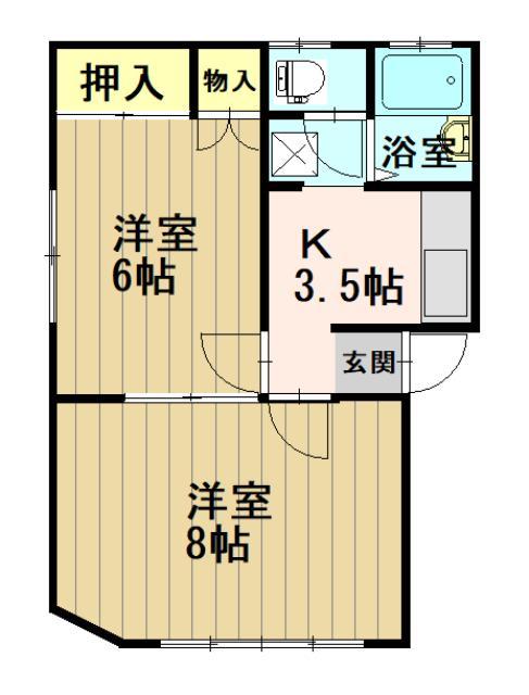 メゾン仲島の間取り