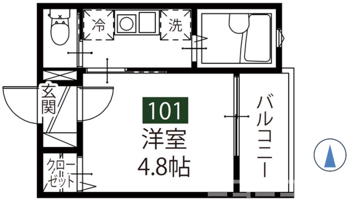 MELDIA西新井本町の間取り