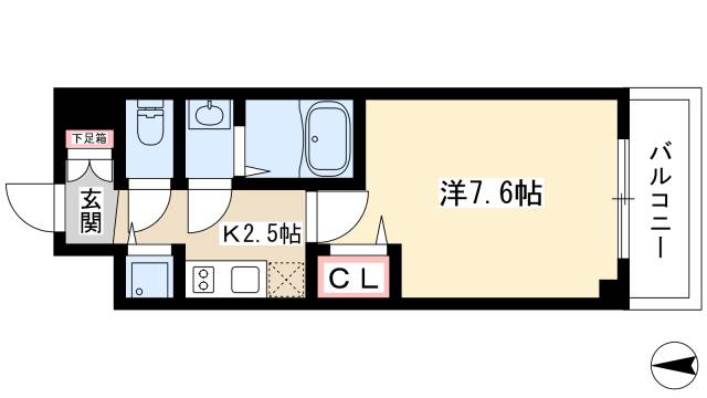 プレサンス丸の内雅殿の間取り