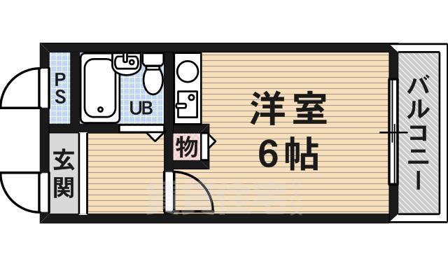 堺市東区白鷺町のマンションの間取り