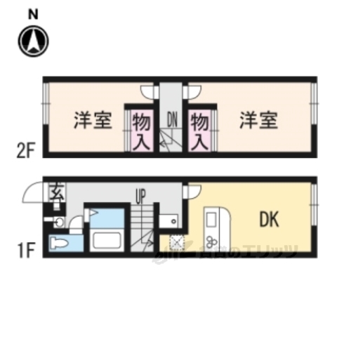 レオパレスはくほうの間取り