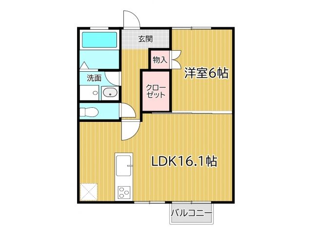 ヴァルト中間の間取り