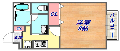 セジュール赤坂の間取り