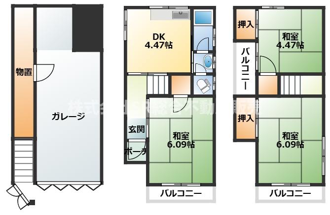 横小路町2丁目貸家の間取り写真