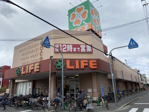 スーパー　ライフ 加賀屋店（スーパー）まで421m
