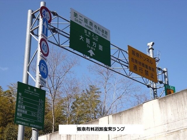 その他　第二阪奈有料道路　宝来ランプ（その他）まで1220m