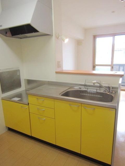 キッチン　★黄色のおしゃれなカウンターキッチン★