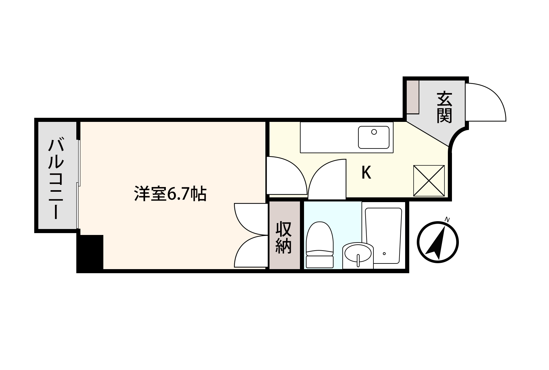 アシスト第3富山マンションの間取り写真