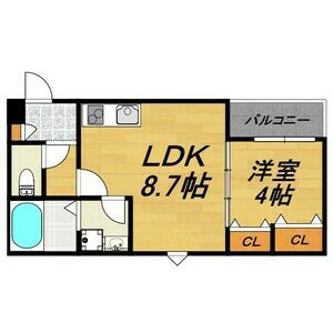 四日市あすなろう鉄道 泊駅 徒歩9分 3階建 築4年の間取り写真