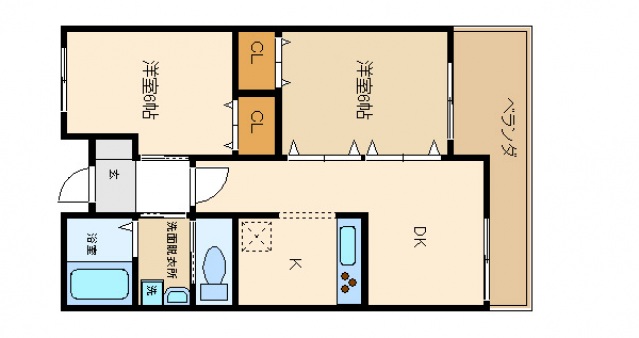 コンフォートイマツの間取り