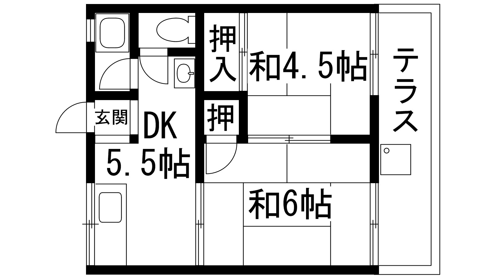 サンハイツの間取り