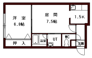 カーサ菊水の間取り