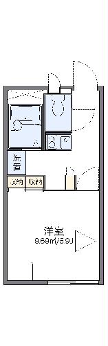 レオパレスフジミハイツＣの間取り