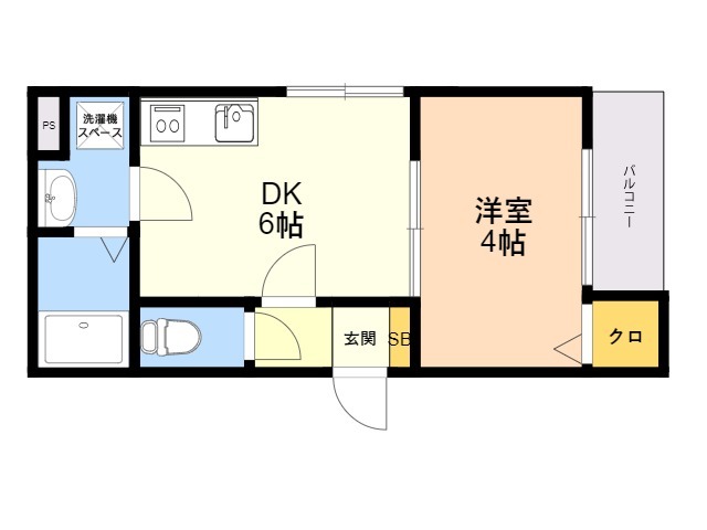 Ｇ－ｐｌａｃｅ大濠1の間取り