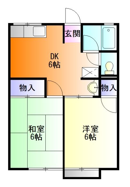 周智郡森町中川のアパートの間取り