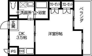 ソレイユ１番館の間取り