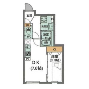 リーデンス名古屋駅西の間取り