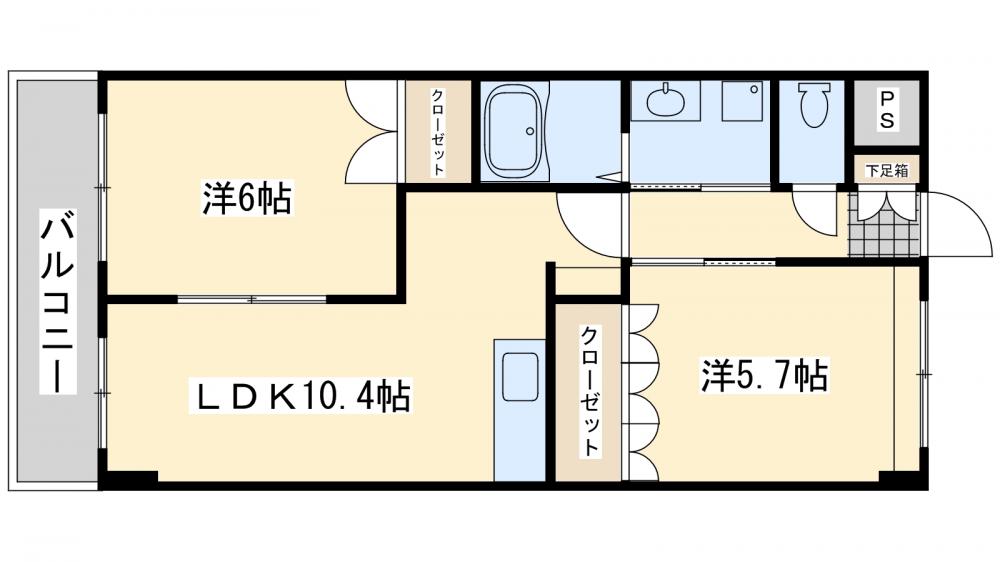 セントラルヒルBの間取り