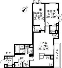 渋谷区鉢山町のマンションの間取り