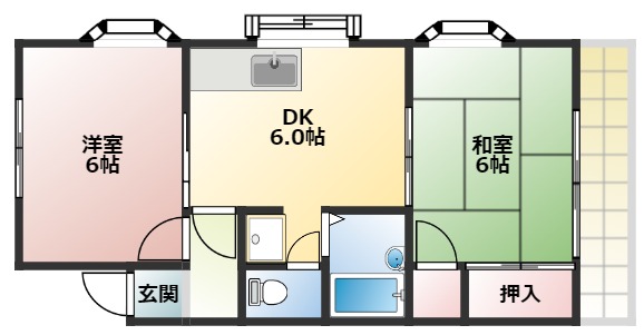 ルミナスハイツ2の間取り