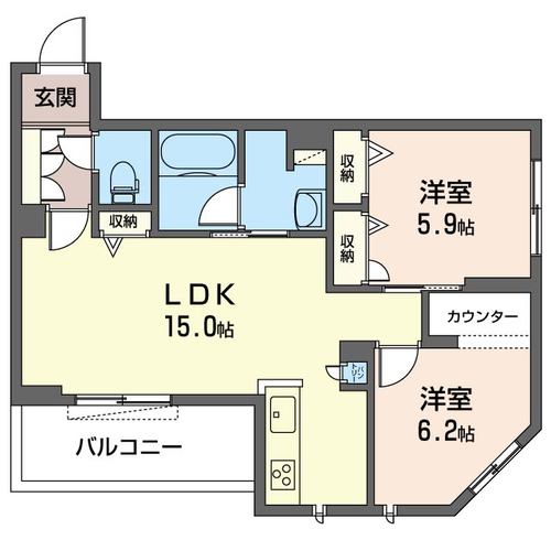 サンセイ・マンションVIIIの間取り