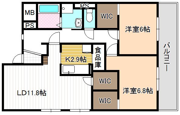 入場ハイツの間取り