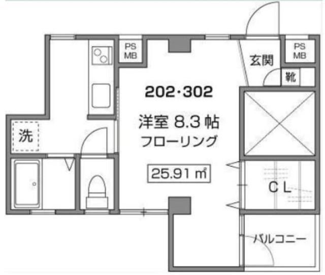 ガーデンパレス早稲田の間取り