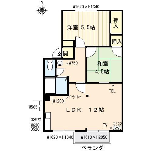 メゾンYAMAMOTOの間取り