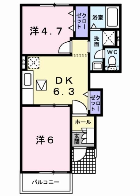 カーサ・ファミールＨの間取り