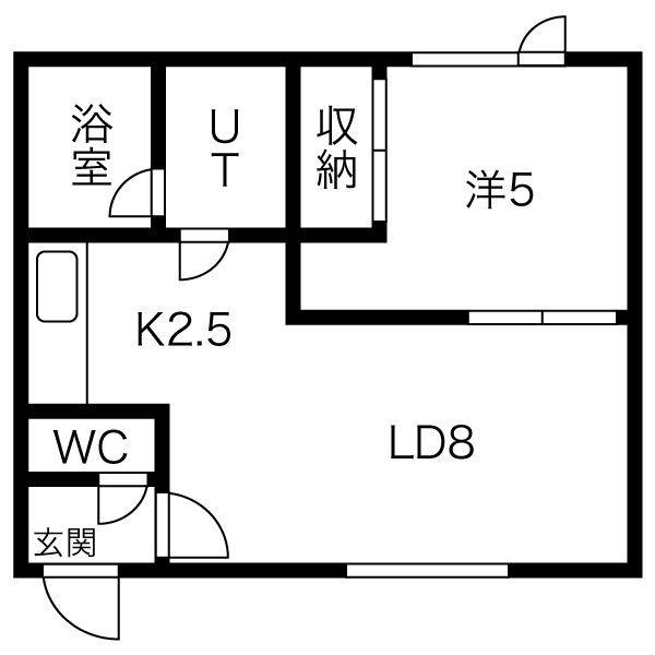 クリエイト伏見の間取り