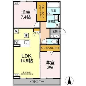 D-avance南栄の間取り