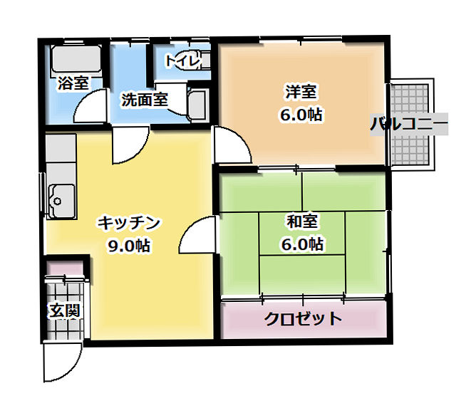 コーポフレンドリーの間取り