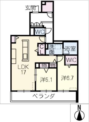 グランジーク　みなとの間取り