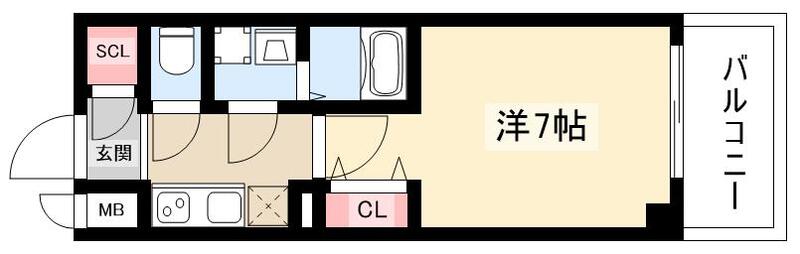 S-RESIDENCE名駅NorthIIの間取り