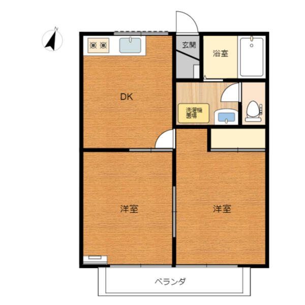 さいたま市見沼区大和田町のアパートの間取り