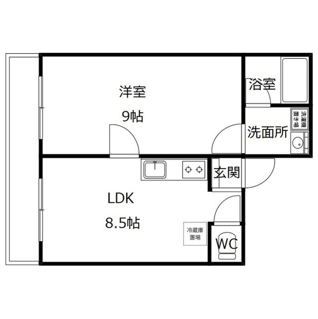 サンハイツ堀川の間取り