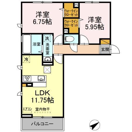 イグレット　１番館の間取り