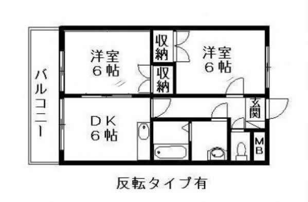 スカイタウン・コースト　IIの間取り