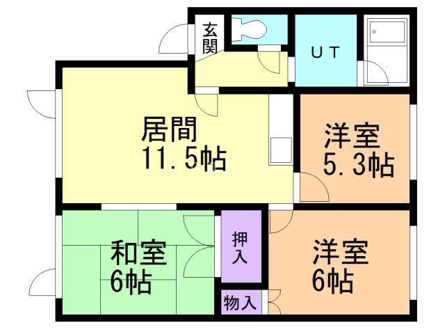 ハウスとよおかIの間取り