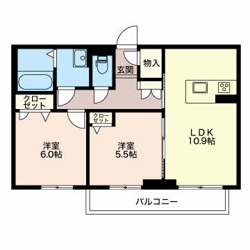 メゾンフィガロの間取り