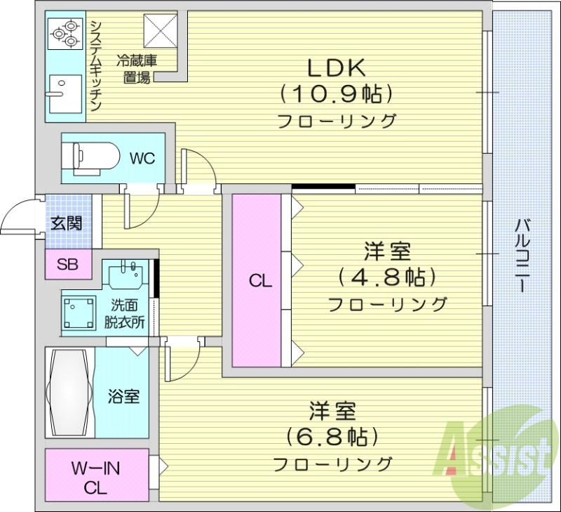 Moiwa viewの間取り