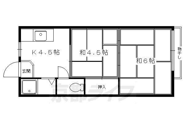 蓼倉ハイツの間取り