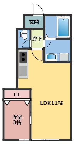 ベルグラン越路IIの間取り