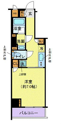 ディアレイシャス港区海岸の間取り