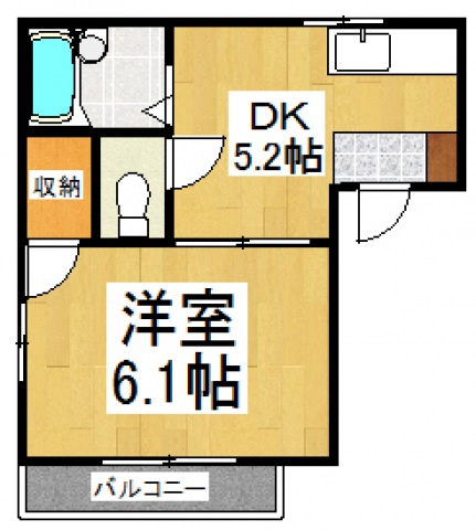 ハイム秋津の間取り